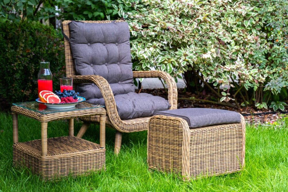 Кресло плетеное Толедо из искусственного ротанга с подушками 7 Мебель из искусственного ротанга купить