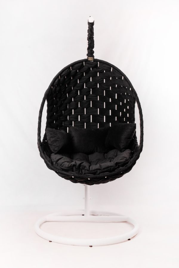 Подвесное кресло Валио Гламур черное